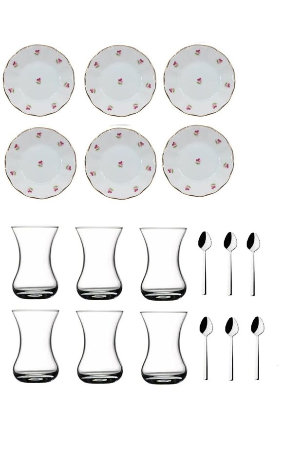 Pasabahce Professional Enameled Persian Tea Glass Set - 18 Piece Bulk - TryAladdin