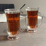Pasabahce Professional Glamour Handled Turkish Tea Glass Set - 2 Pcs - TryAladdin