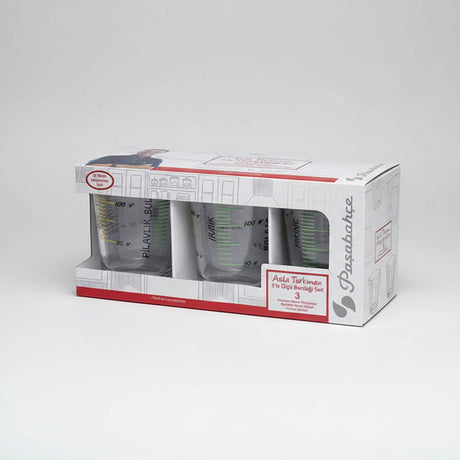 Pasabahce Professional Glass Measuring Cup Set - 3 - Piece - TryAladdin