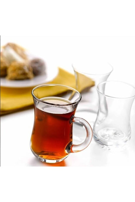 Pasabahce Professional Handled Turkish Tea Glasses - Set of 6 - TryAladdin