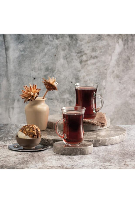 Pasabahce Professional Handled Turkish Tea Glasses - Set of 6 - TryAladdin