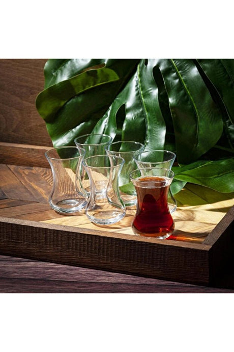 Pasabahce Professional Ince Belli Turkish Tea Glasses - 125ml Set of 6 - TryAladdin