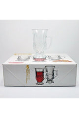 Pasabahce Professional Istanbul Design Handled Turkish Tea Glasses - 160ml, 6 - Pack - TryAladdin