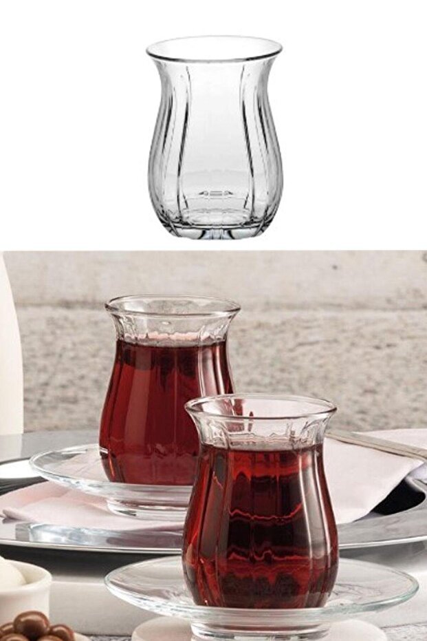 Pasabahce Professional Linka Turkish Tea Glasses Set - 6 Pieces - TryAladdin