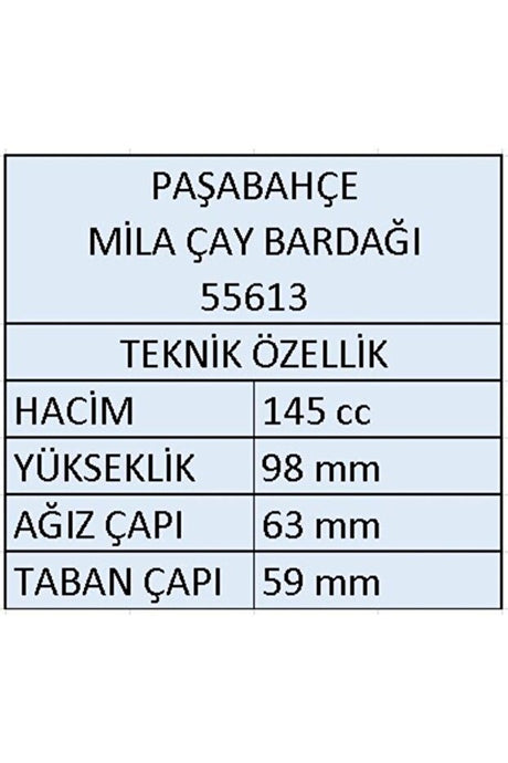 Pasabahce Professional Mila Handled Turkish Tea Glasses - 145cc, 12 - Piece Bulk Set - TryAladdin