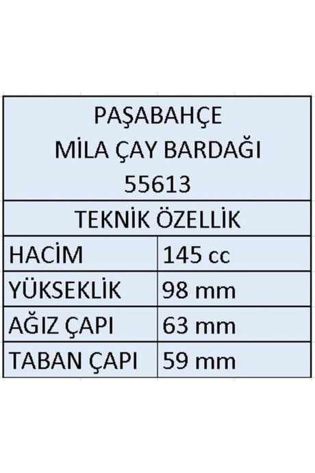 Pasabahce Professional Mila Handled Turkish Tea Glasses - 145cc, 12 - Piece Bulk Set - TryAladdin