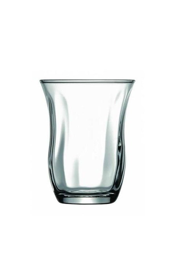 Pasabahce Professional Patterned Turkish Tea Glasses - 95cc (Set of 6) - TryAladdin