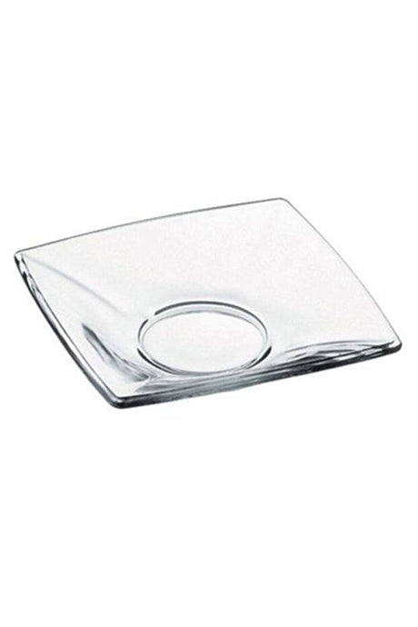 Pasabahce Professional Square Turkish Tea Saucer Set - 12 - Piece Pack - TryAladdin