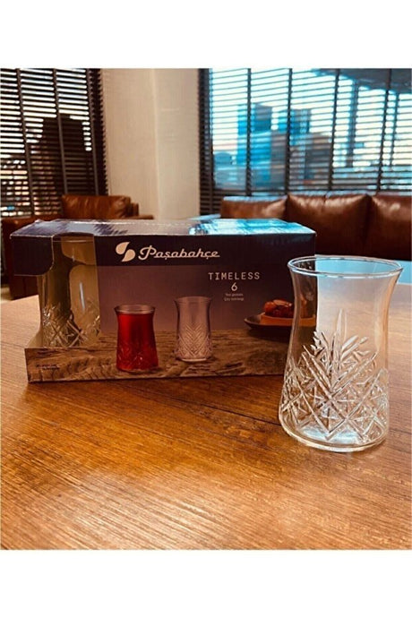Pasabahce Professional Timeless Crystal Cut Tea Glasses - Set of 12 - TryAladdin