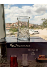 Pasabahce Professional Timeless Crystal Cut Tea Glasses - Set of 12 - TryAladdin