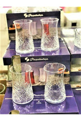 Pasabahce Professional Timeless Crystal Cut Tea Glasses - Set of 12 - TryAladdin