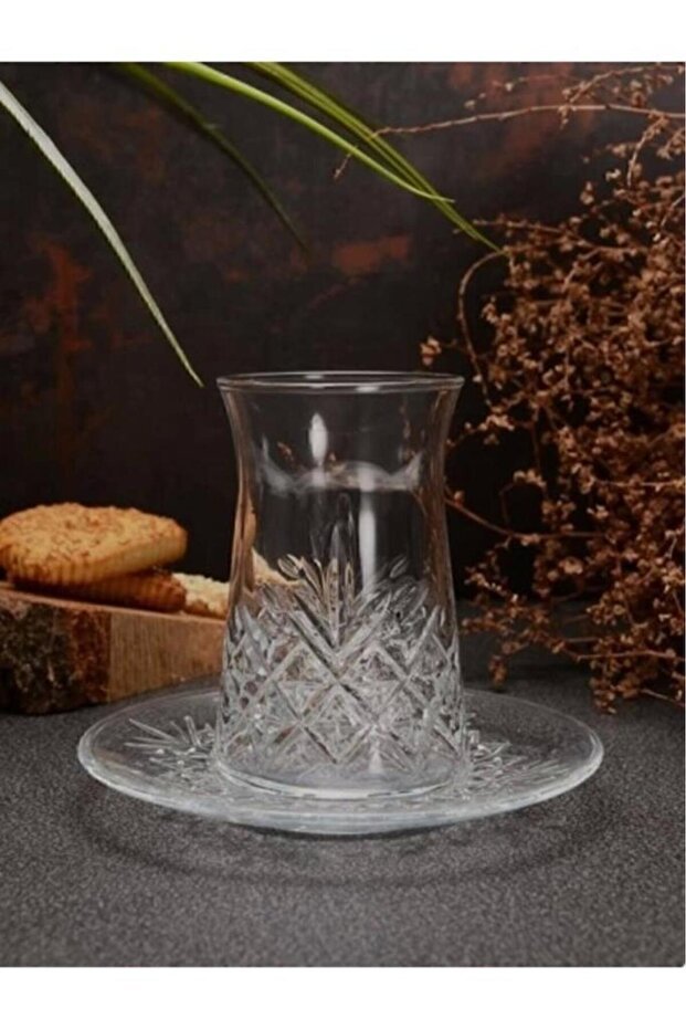 Pasabahce Professional Timeless Turkish Glass Tea Set - 12 - Piece - TryAladdin