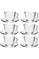 Pasabahce Professional Turkish Coffee Espresso Glass Cup Set - 6 Piece - TryAladdin