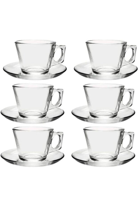 Pasabahce Professional Turkish Coffee Espresso Glass Cup Set - 6 Piece - TryAladdin