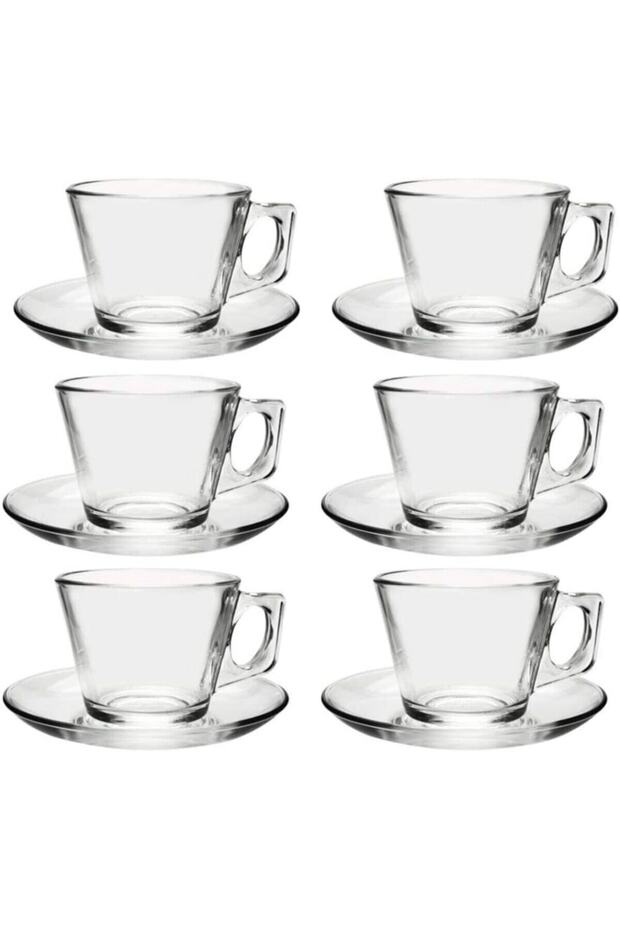 Pasabahce Professional Turkish Coffee Espresso Glass Cup Set - 6 Piece - TryAladdin