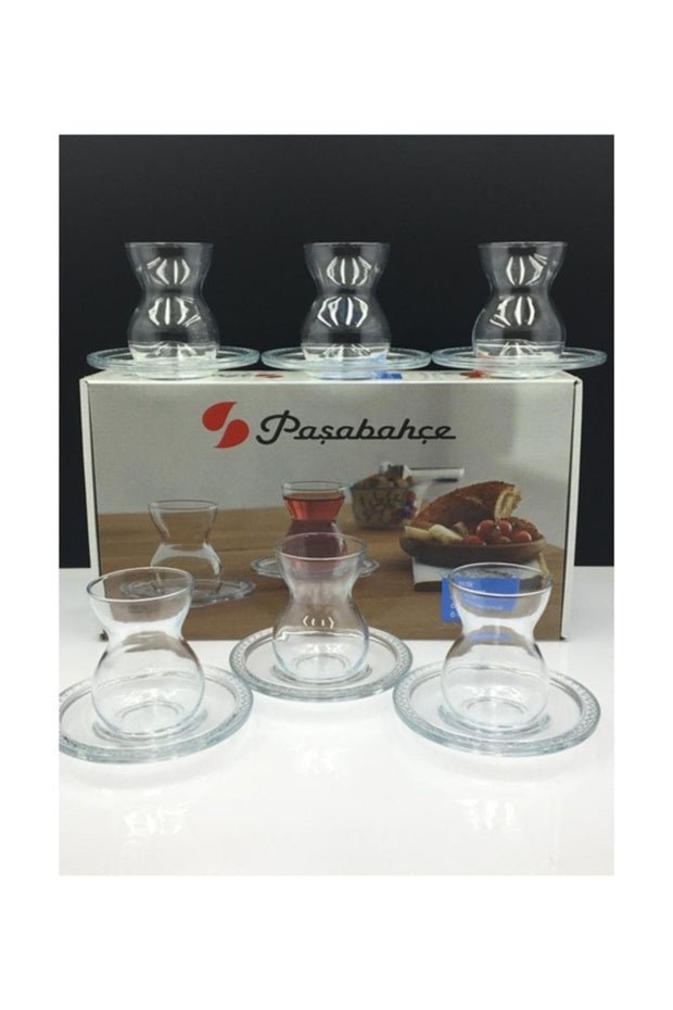 Pasabahce Professional Turkish Ethnic Tea Glass Set - 12 - Piece x 140ml - TryAladdin