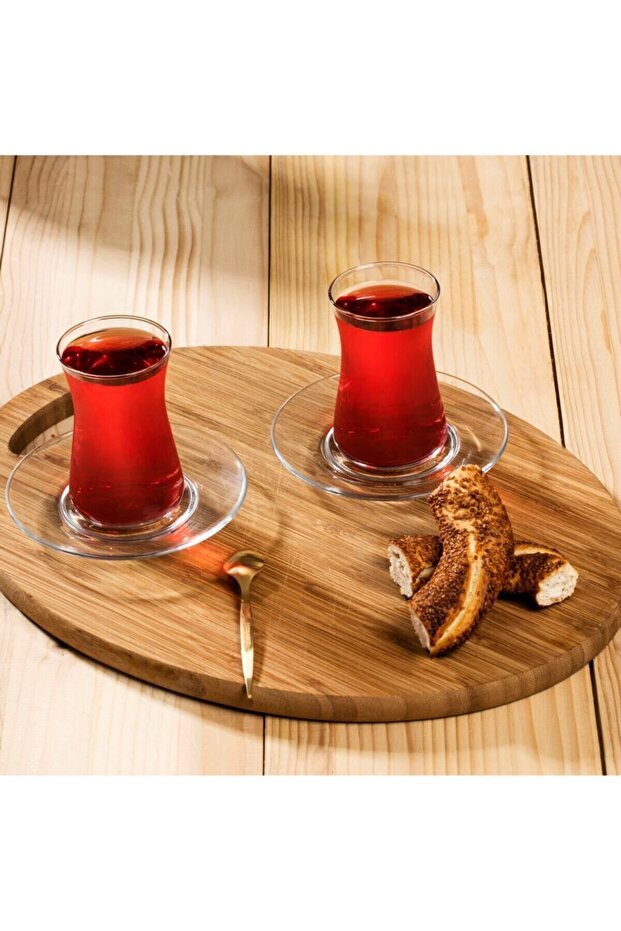 Pasabahce Professional Turkish Heybeli Tea Glass Set - 12 - Piece - TryAladdin