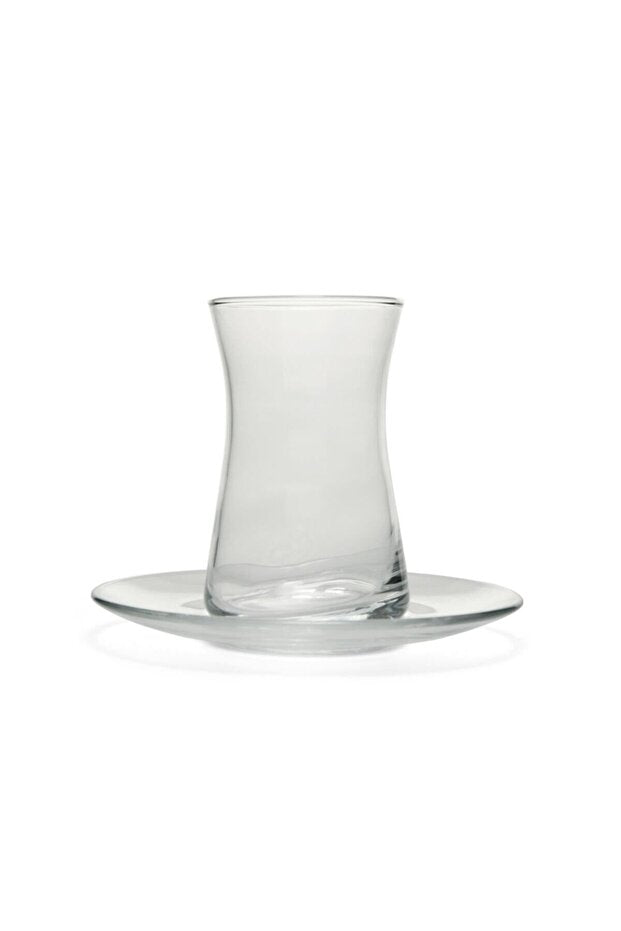Pasabahce Professional Turkish Heybeli Tea Glass Set - 12 - Piece - TryAladdin