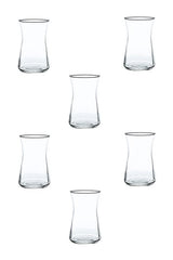 Pasabahce Professional Turkish Heybeli Tea Glass Set - 170cc, 6 - Pack - TryAladdin