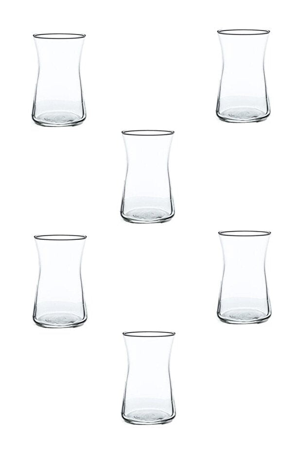 Pasabahce Professional Turkish Heybeli Tea Glass Set - 170cc, 6 - Pack - TryAladdin