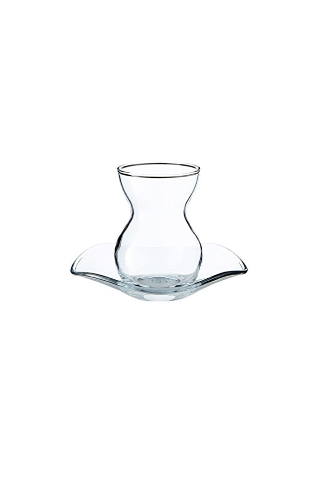Pasabahce Professional Turkish Lace Glass Tea Set - 12 Piece - TryAladdin
