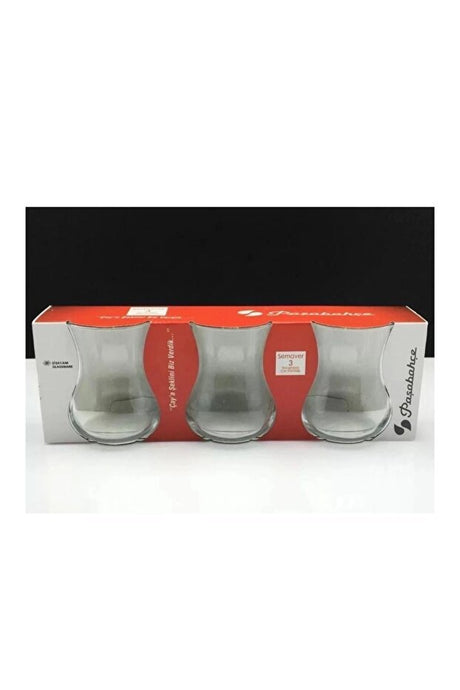 Pasabahce Professional Turkish Samovar Tea Glasses - 285ml (9.6oz) - Set of 3 - TryAladdin