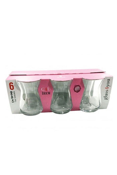 Pasabahce Professional Turkish Tea Glass Set - 6 Pcs - TryAladdin