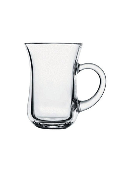 Pasabahce Professional Turkish Tea Glass Set with Handles - Set of 6 - TryAladdin