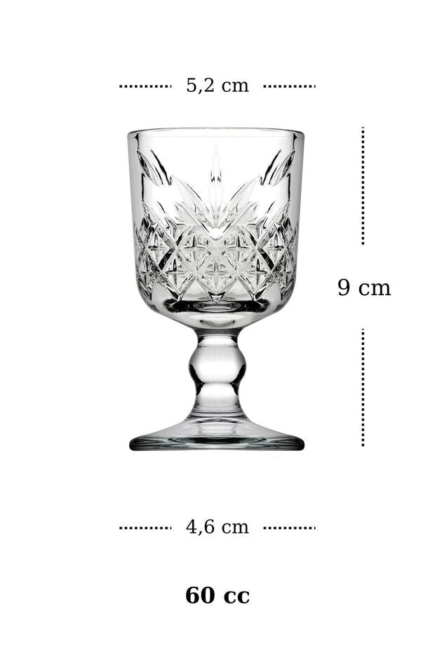 Pasabahce Timeless Heybeli Professional Turkish Tea & Dessert Glassware Set - 24 Piece - TryAladdin