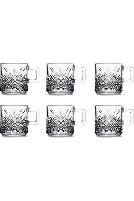 Pasabahce Timeless Professional Glass Cups - 6 - Piece Set - 195ml - TryAladdin