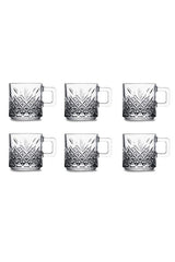 Pasabahce Timeless Professional Glass Tea & Coffee Cups - 195cc (6 - Piece Set) - TryAladdin
