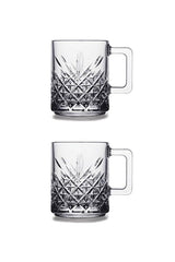 Pasabahce Timeless Professional Handled Glass Cup Set - 2x 250ml - TryAladdin