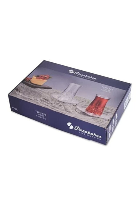 Pasabahce Timeless Professional Turkish Tea Glass Set - 12 Piece Gift Box - TryAladdin