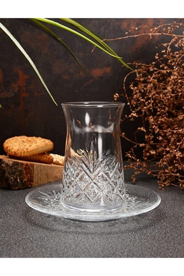 Pasabahce Timeless Turkish Tea Glass & Saucer Set - Professional 6 - Person Bulk Pack - TryAladdin