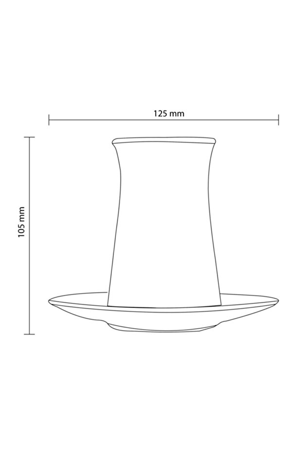 Pasabahce Timeless Turkish Tea Glass & Saucer Set - Professional 6 - Person Bulk Pack - TryAladdin