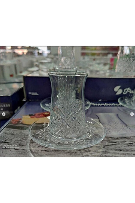 Pasabahce Timeless Turkish Tea Glass Set - 12 - Piece 160ml - TryAladdin