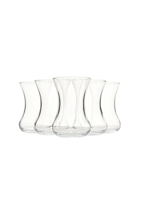Pasabahce Vefa Professional Turkish Tea Glasses - Set of 6 - TryAladdin