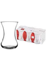 Pasabahce Vefa Traditional Turkish Tea Glasses - 130ml - Set of 6 - TryAladdin