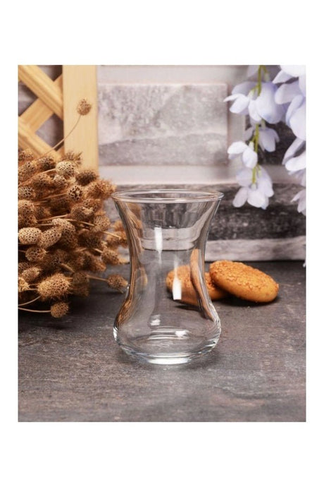 Pasabahce Vefa Traditional Turkish Tea Glasses - 130ml - Set of 6 - TryAladdin