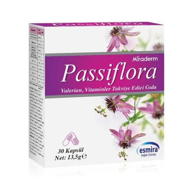 Passiflora & Valerian Complex - Relaxation & Nervous System Support Capsules - TryAladdin