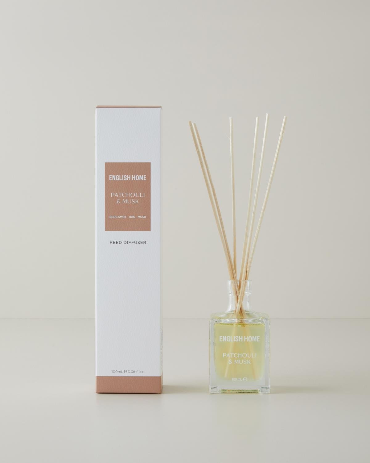 Premium Patchouli Musk Reed Diffuser - Aromatic Home Fragrance