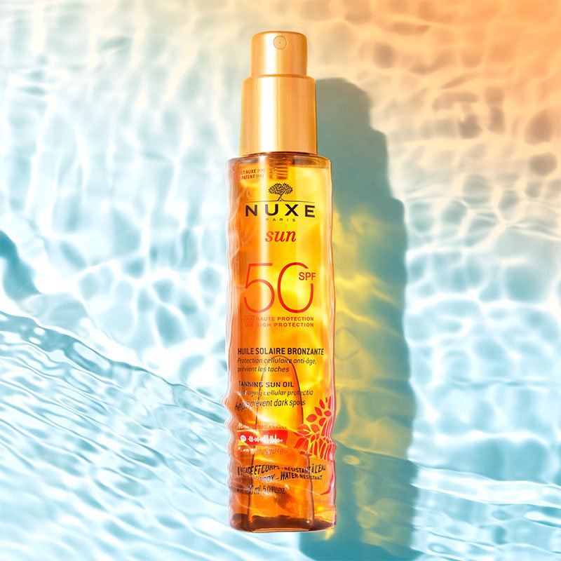 Patented SPF50 Bronzing Sun Oil - Anti - Aging Face & Body Formula - TryAladdin