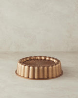 Professional Cast Aluminum Bundt Cake Pan Gold Finish 25cm
