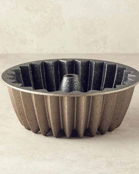 Premium Patisserie Cast Cake Mold - 26cm Gold Silver Finish