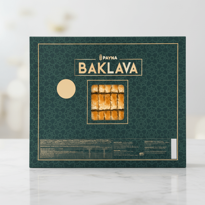 Payna Packed Turkish Walnut Baklava Tray (75 Slices) with 1 Year Shelf Life - 2.5kg - TryAladdin