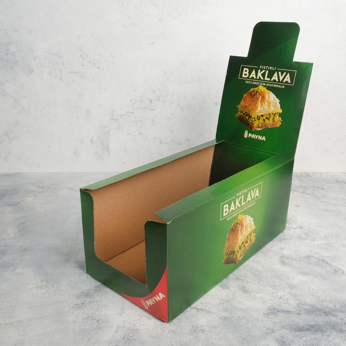 Payna | Pistachio Baklava Family Size Box - 48 Single Serve Slices