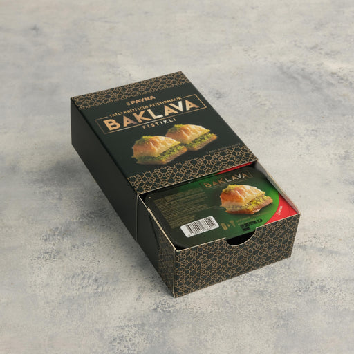Payna | Pistacho Baklava Box - 2 Single Serve Slices Payna Turkish Baklava