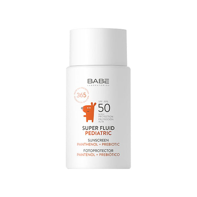 Pediatric Face Sunscreen - SPF 50+ Super Fluid with Hyaluronic Acid & Prebiotics - TryAladdin