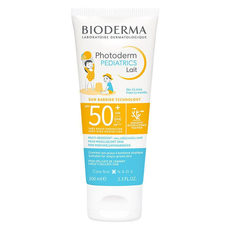 Pediatric Sunscreen Milk - Very High Protection SPF 50+ for Sensitive Skin - TryAladdin