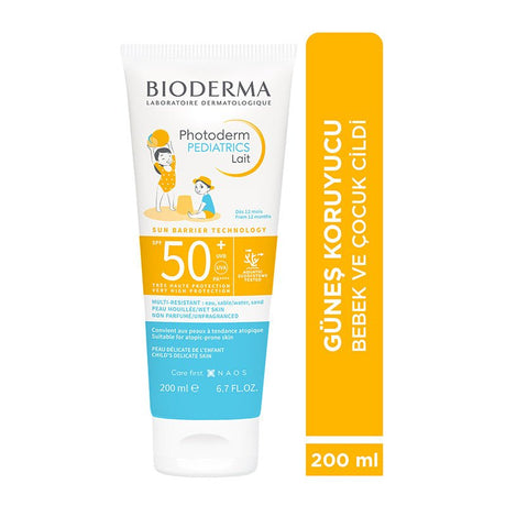 Pediatric Sunscreen Milk - Very High SPF 50+ Broad Spectrum Water Resistant - TryAladdin